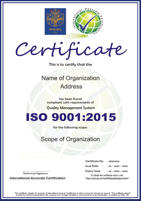 MK Electrical Invest certificate